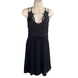 Mi Ami Mini Dress Medium Lace Bodice Boho Fairy Grunge Whimsigoth Romantic‎